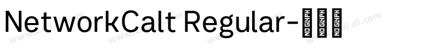 NetworkCalt Regular字体转换